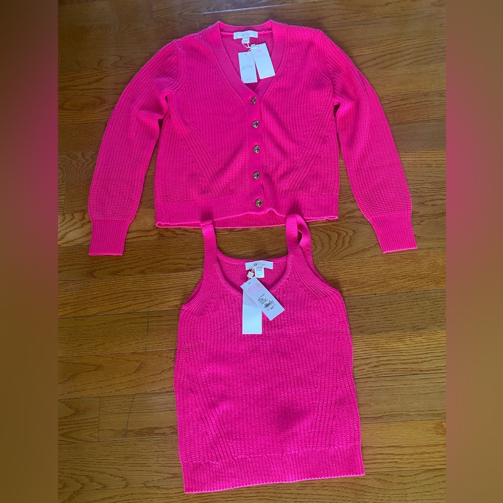 Lilly Pulitzer Bristow cardigan 
Size Small 
Bristow tank size Extra Small
